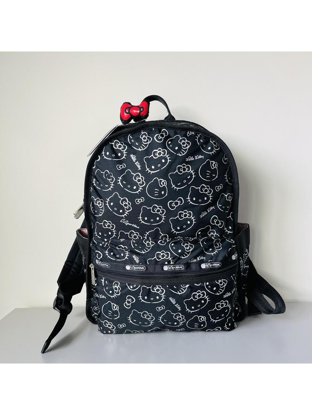 Lesportsac Hello Kitty Route Backpack Double Compartment with Charm NWT